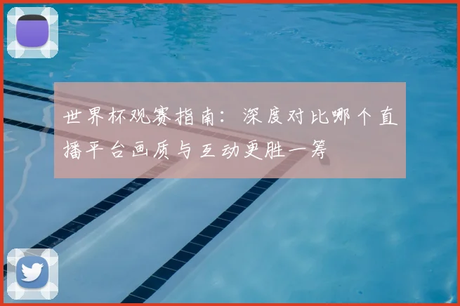 世界杯观赛指南：深度对比哪个直播平台画质与互动更胜一筹